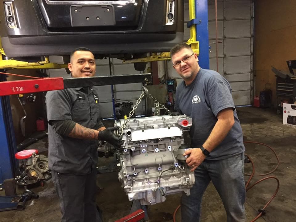 Modern auto service center