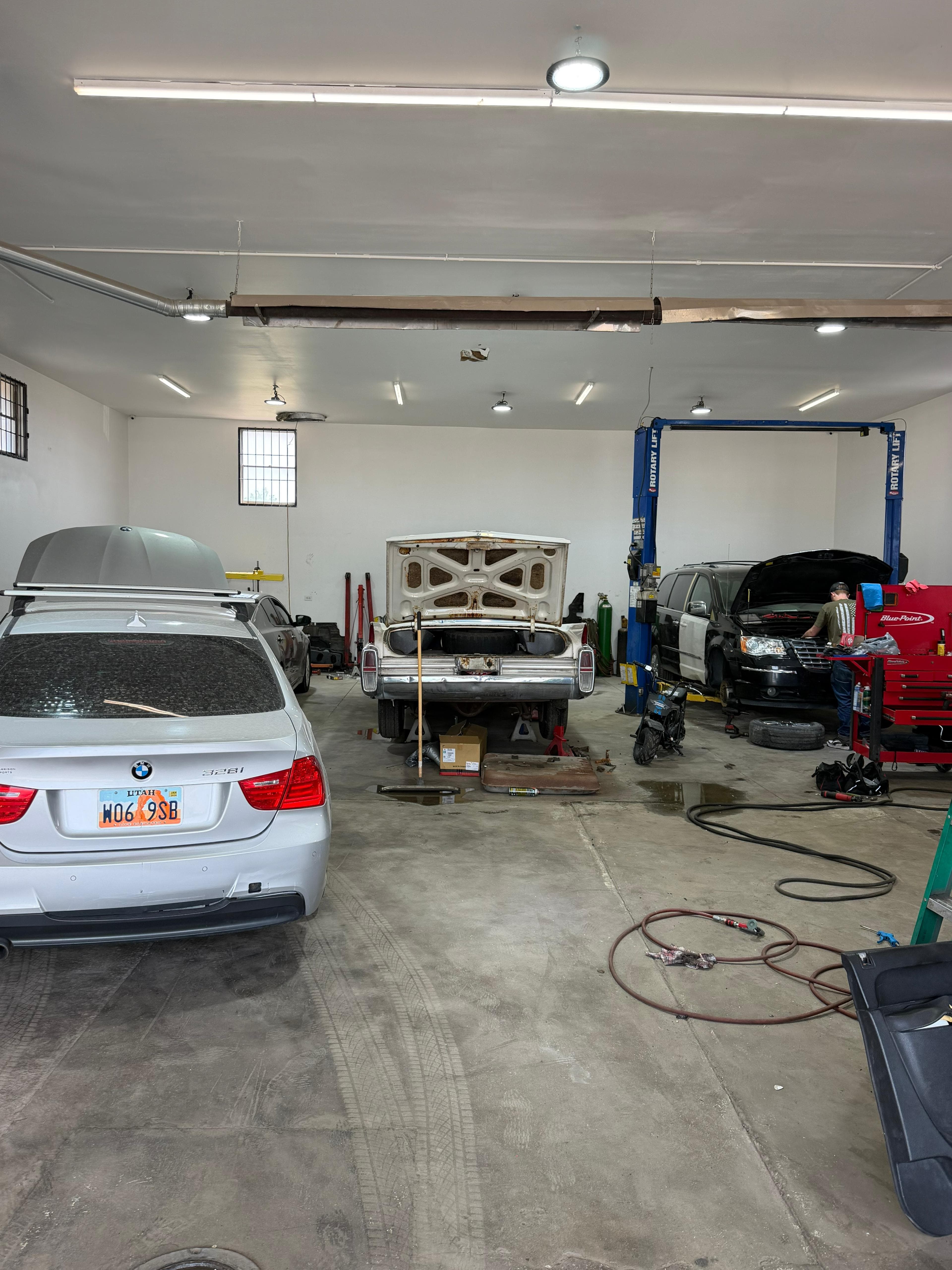 Professional auto repair workshop